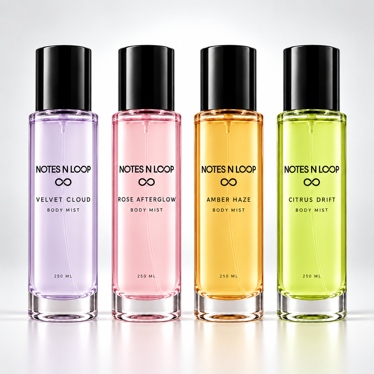Mist Quartet Set of 4 Body Mists